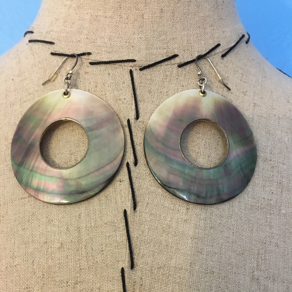 Abalone shell earrings